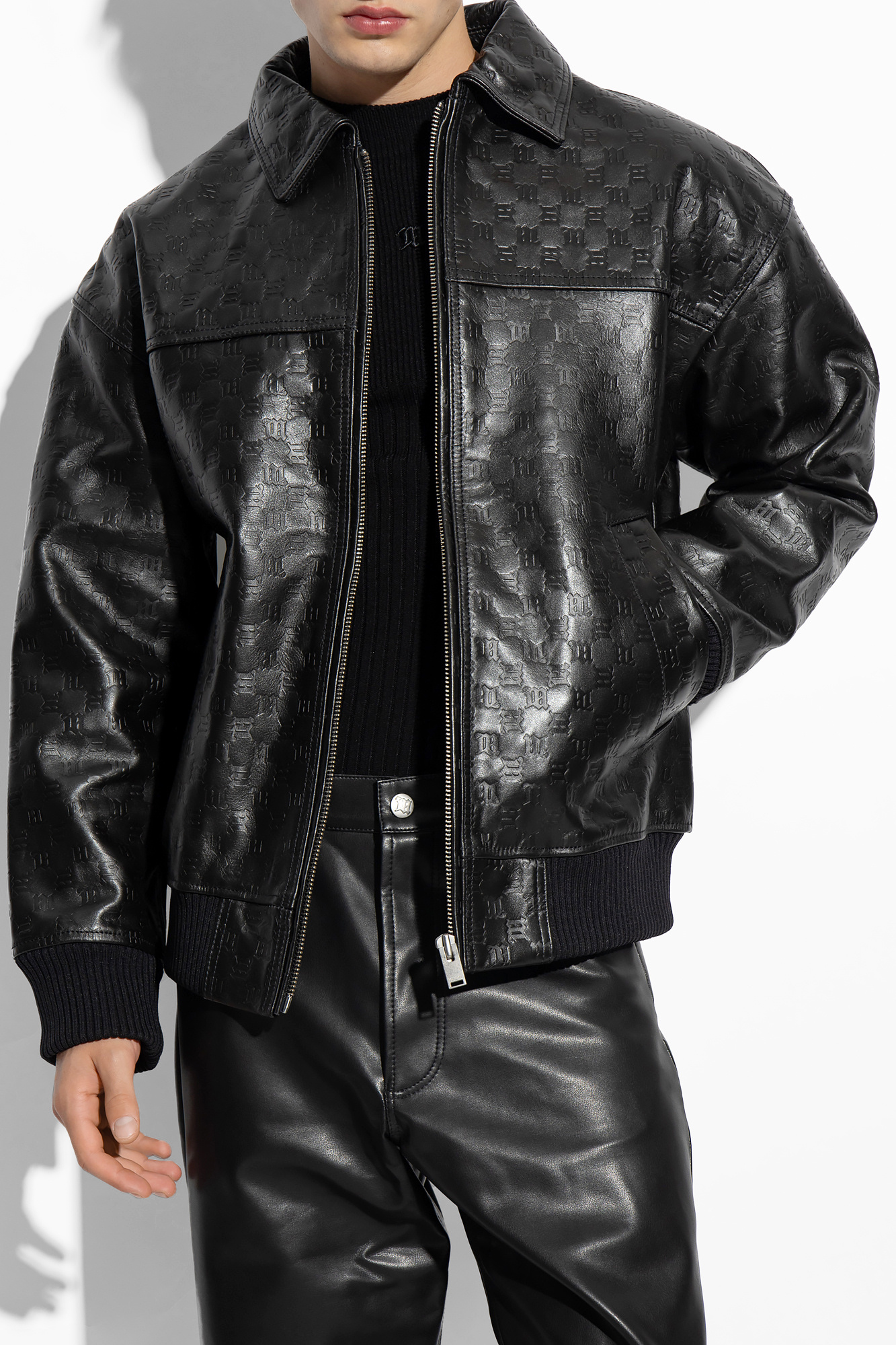 Misbhv top leather jacket